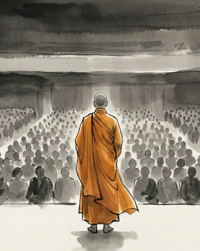 נזיר בגלימה כתומה - כשהמדע פוגש את הבודהיזם